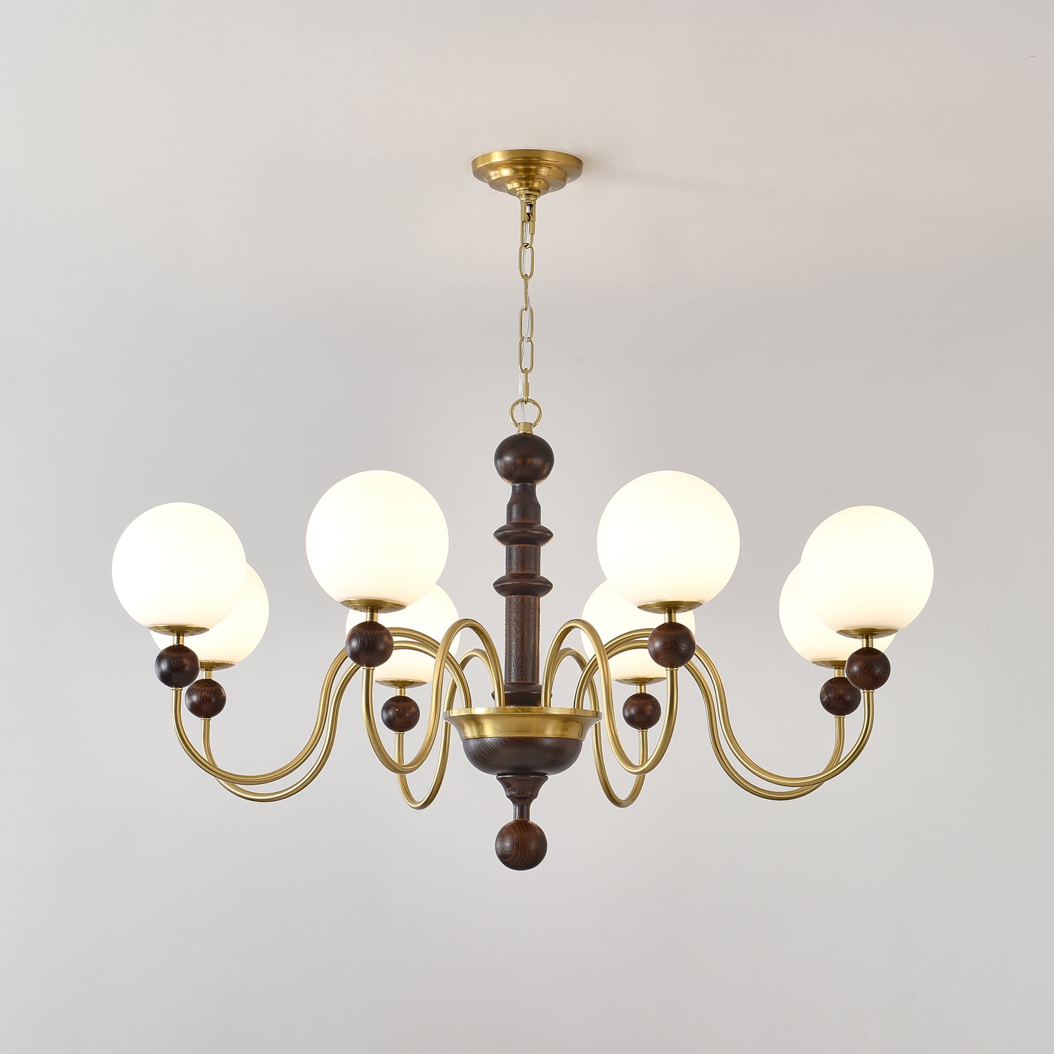 Vintage Curved Sphere Chandelier-Homelova