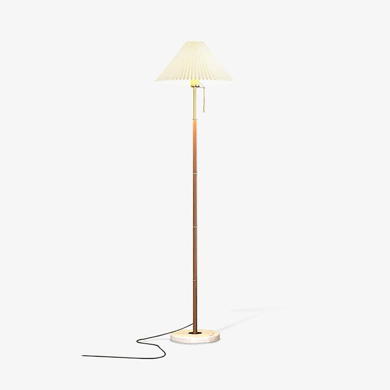 Vintage Pleated Floor Lamp-Homelova