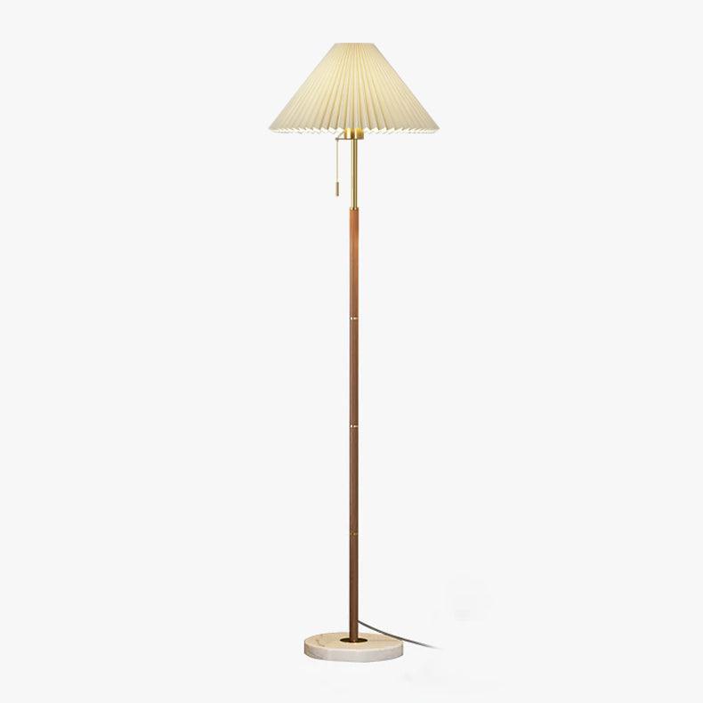 Vintage Pleated Floor Lamp-Homelova