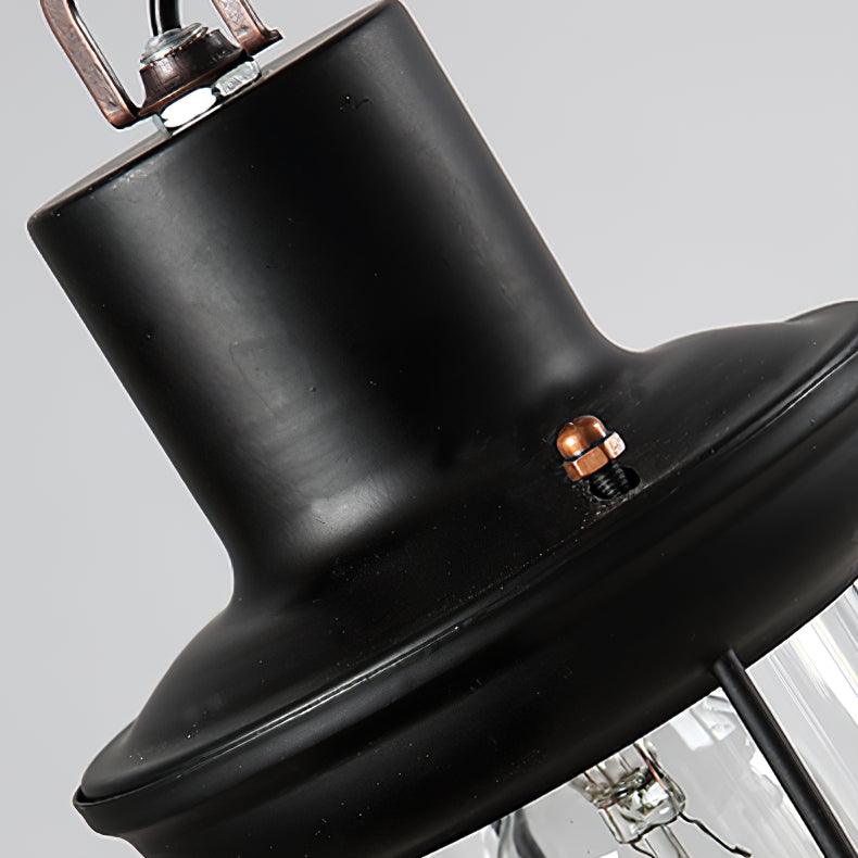 Vintage Wood Glass Chandeliers-Homelova