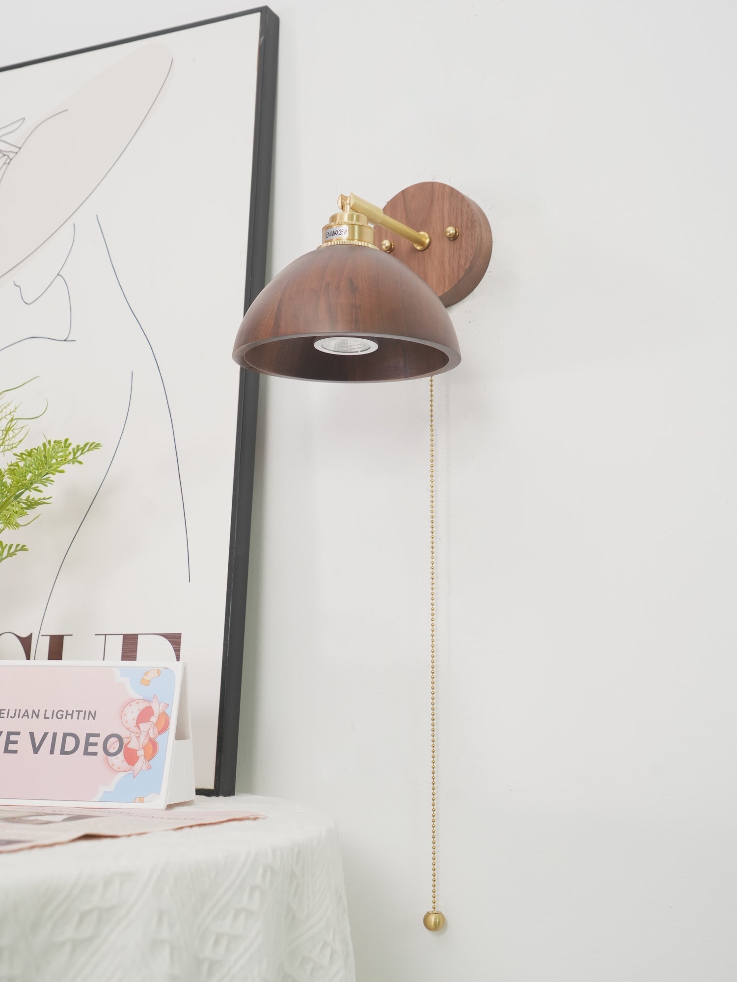 Rhett Pull Wall Lamp-Homelova