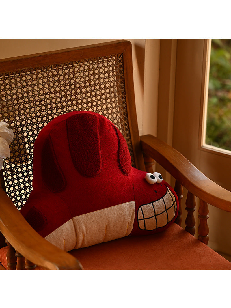 Abstract Cartoon Red Snake Plush Toy, Home Cushion, Holiday Gift-Homelova