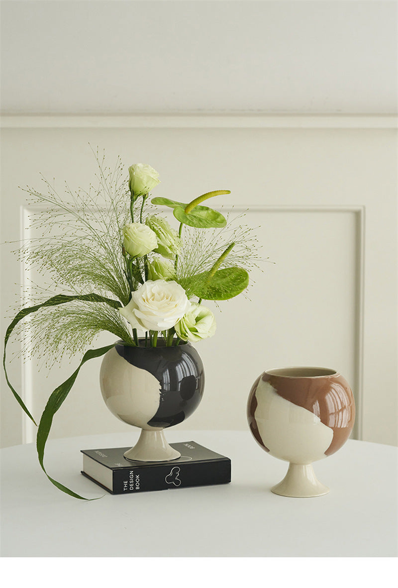 Abstract Girl Face Ceramic Vase - Artistic Home & Office Decor, Unique Gift for Art Lovers-Homelova