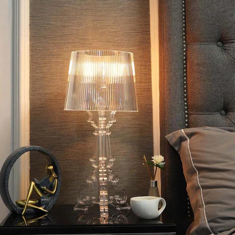 Acrylic Transparent Shade Decorative Table Lamp-Homelova