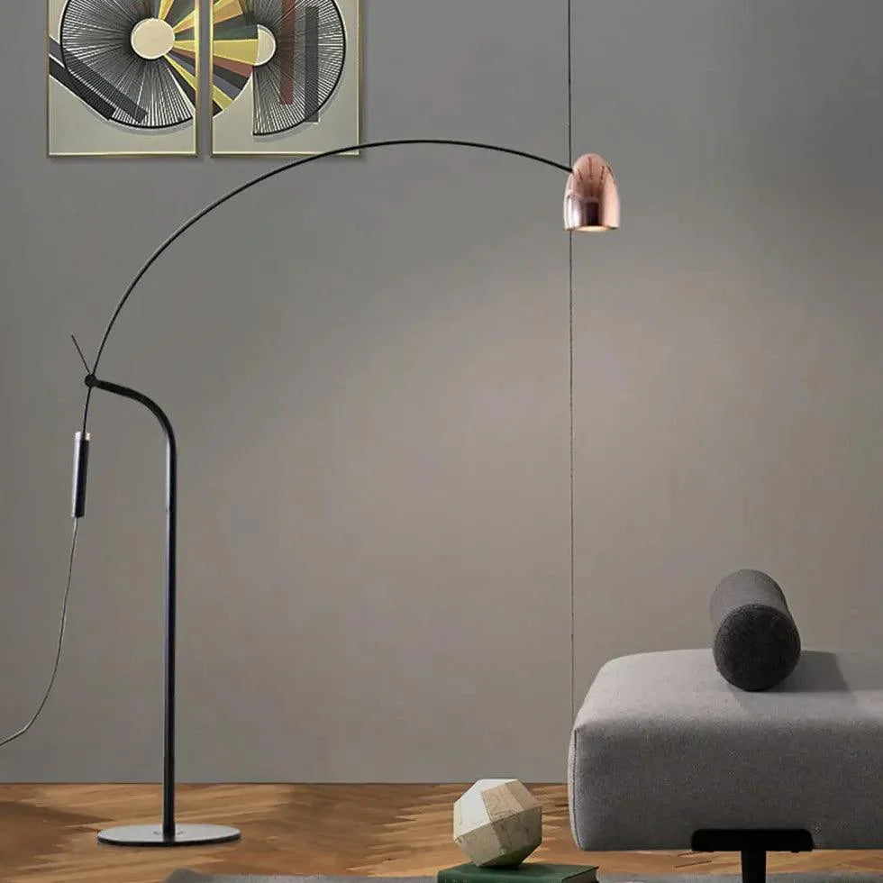 Adjustable Curved Linear Design Floor Lamp-Homelova