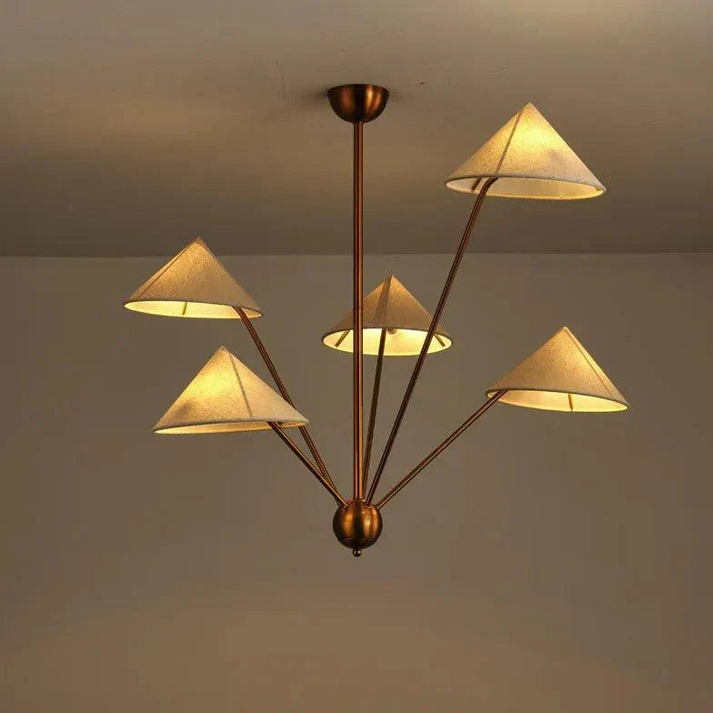 Multi-Arm Design Brass Living Room Chandelier-Homelova