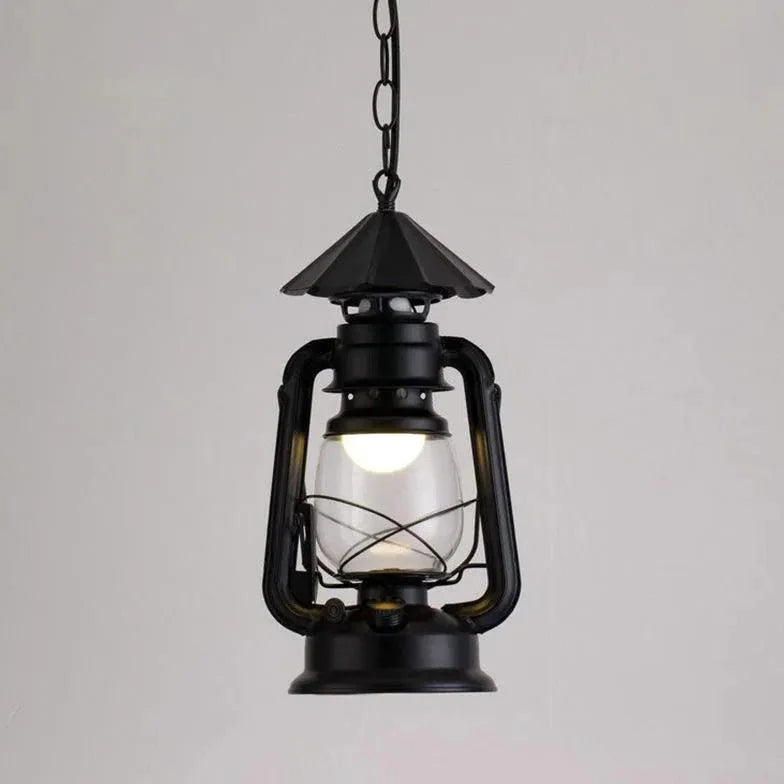Lantern-Shaped Vintage Industrial Pendant Light-Homelova