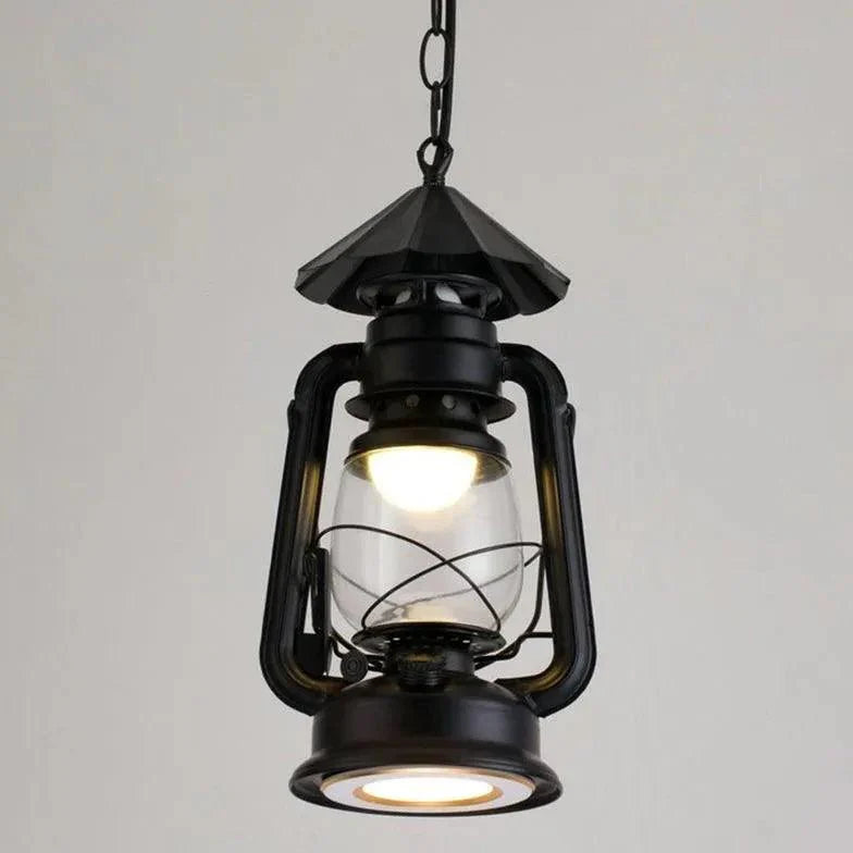 Lantern-Shaped Vintage Industrial Pendant Light-Homelova