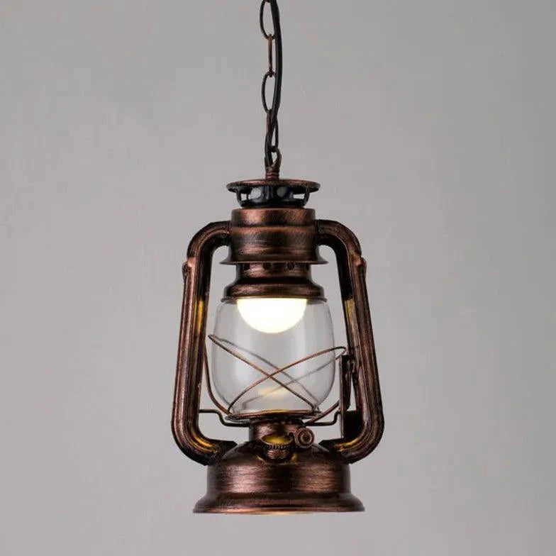 Lantern-Shaped Vintage Industrial Pendant Light-Homelova