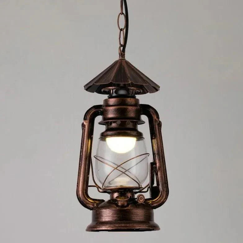 Lantern-Shaped Vintage Industrial Pendant Light-Homelova