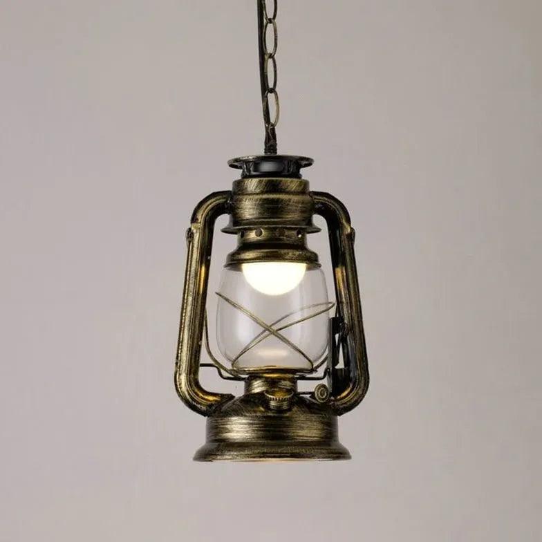 Lantern-Shaped Vintage Industrial Pendant Light-Homelova