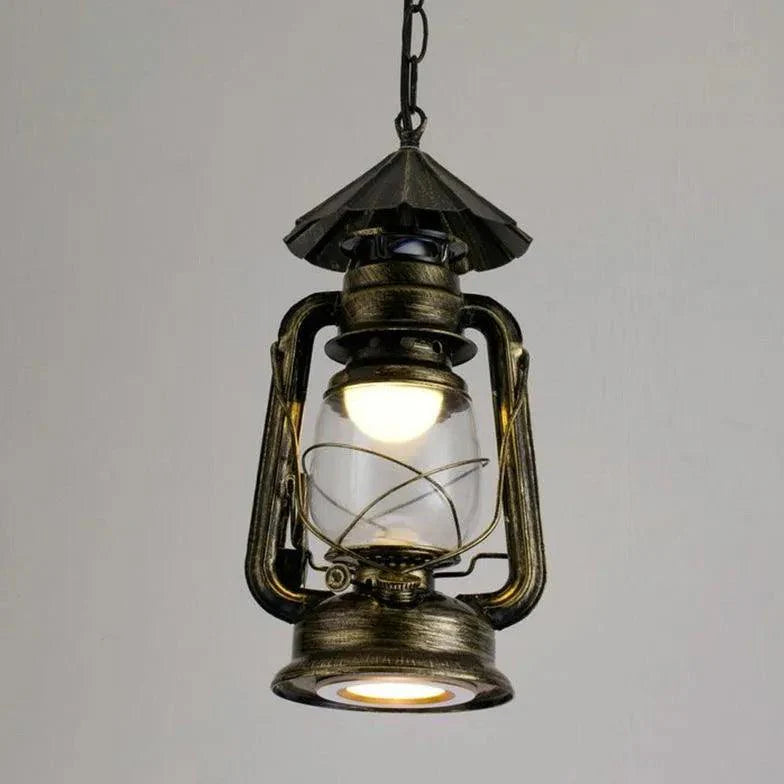 Lantern-Shaped Vintage Industrial Pendant Light-Homelova