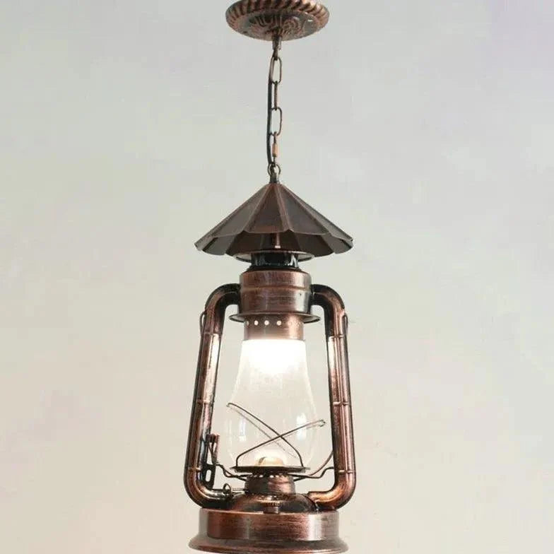 Lantern-Shaped Vintage Industrial Pendant Light-Homelova