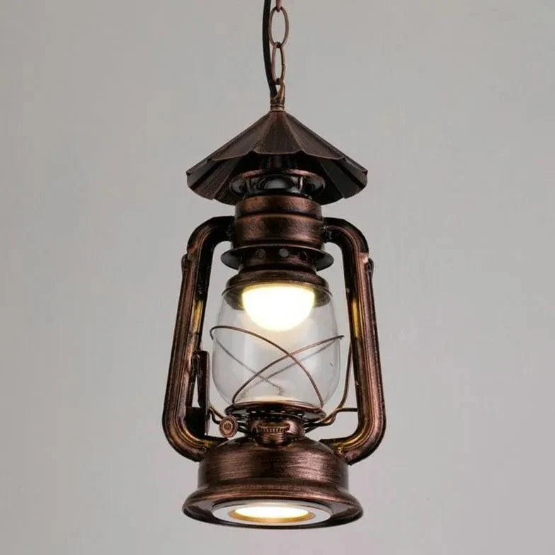 Lantern-Shaped Vintage Industrial Pendant Light-Homelova