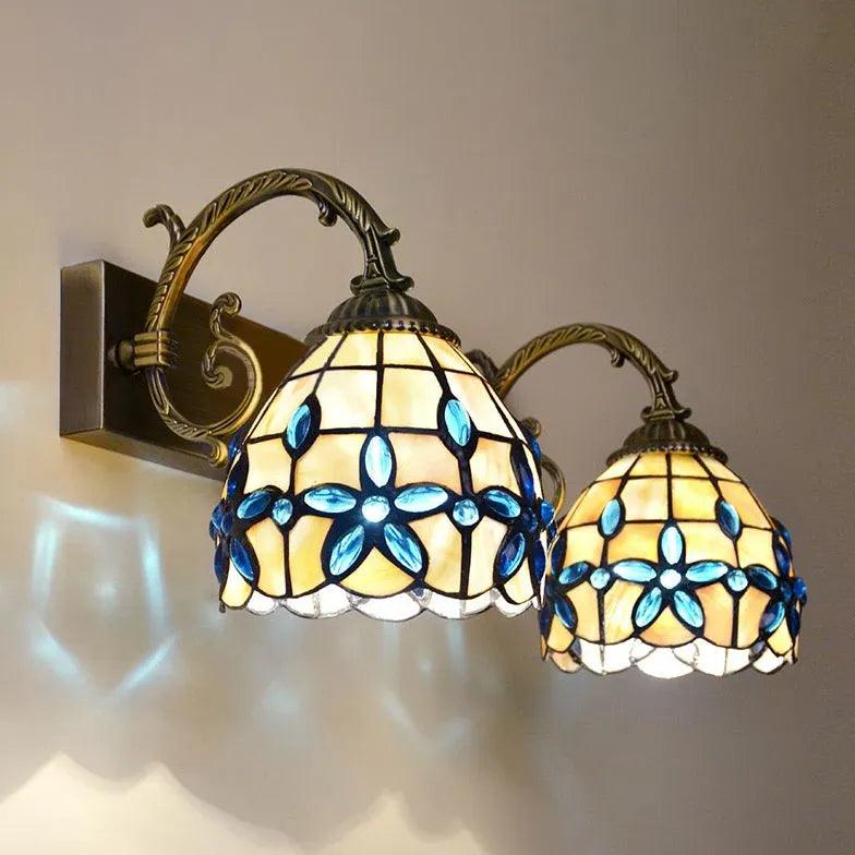 Colored Glass Wall Lights Indoor Vintage-Homelova