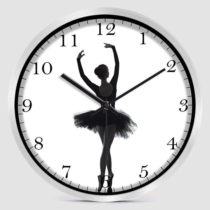 Beautiful Dancing Girl Art Wall Clock,Home Office Decoration-Homelova