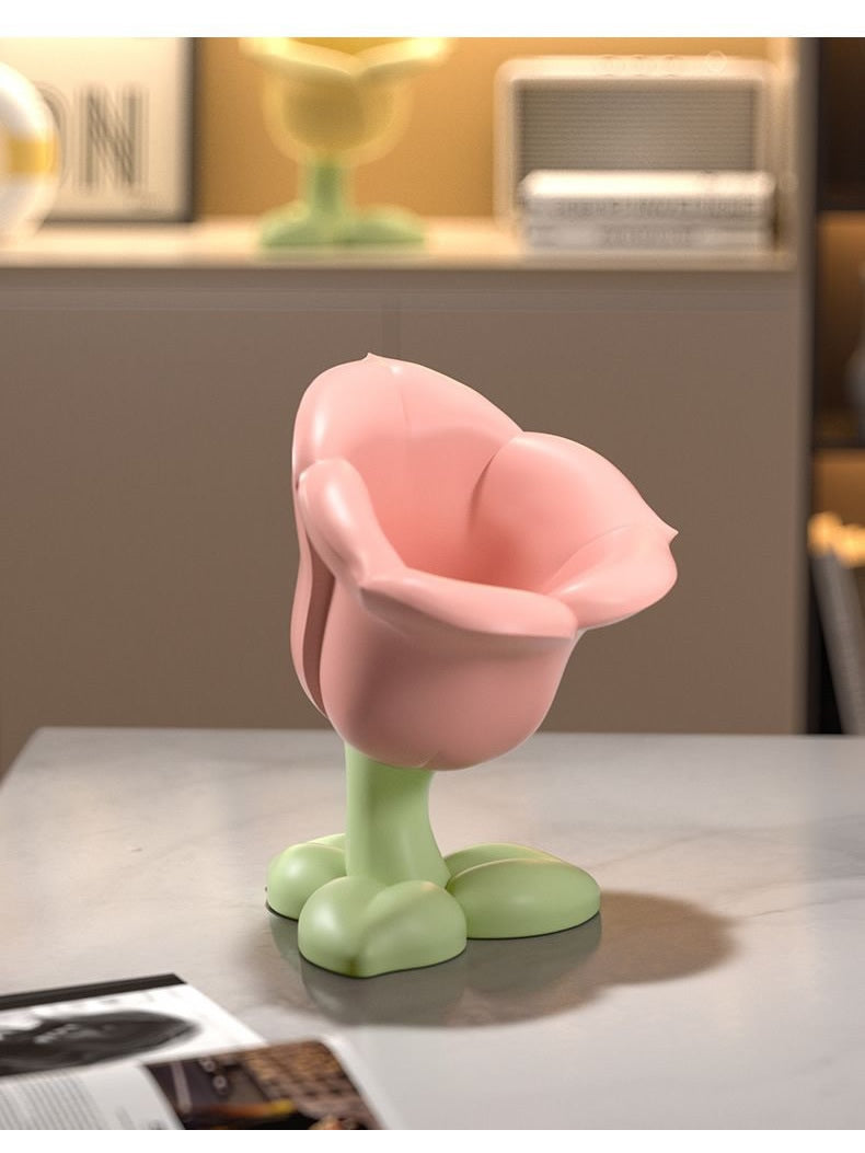 Beautiful Flower Pen Holder, Office Desk Decoration, Christmas Gift-Homelova