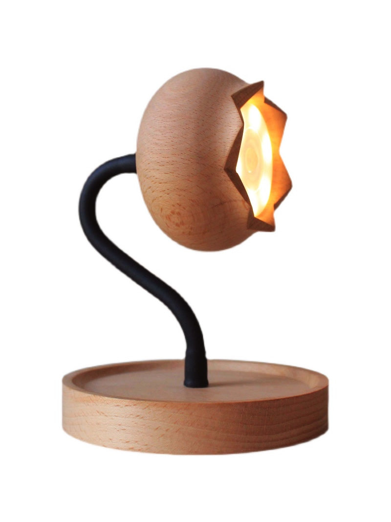 Beautiful Wooden Flower Bud Table Lamp, Unique Bedroom Decoration, Gift Idea-Homelova