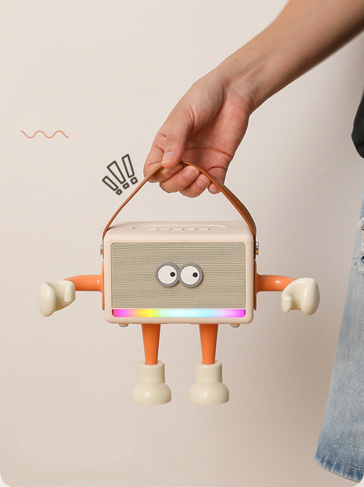 Big-eyed Doll Bluetooth Speaker with Ambient Light,Creative Gift-Homelova