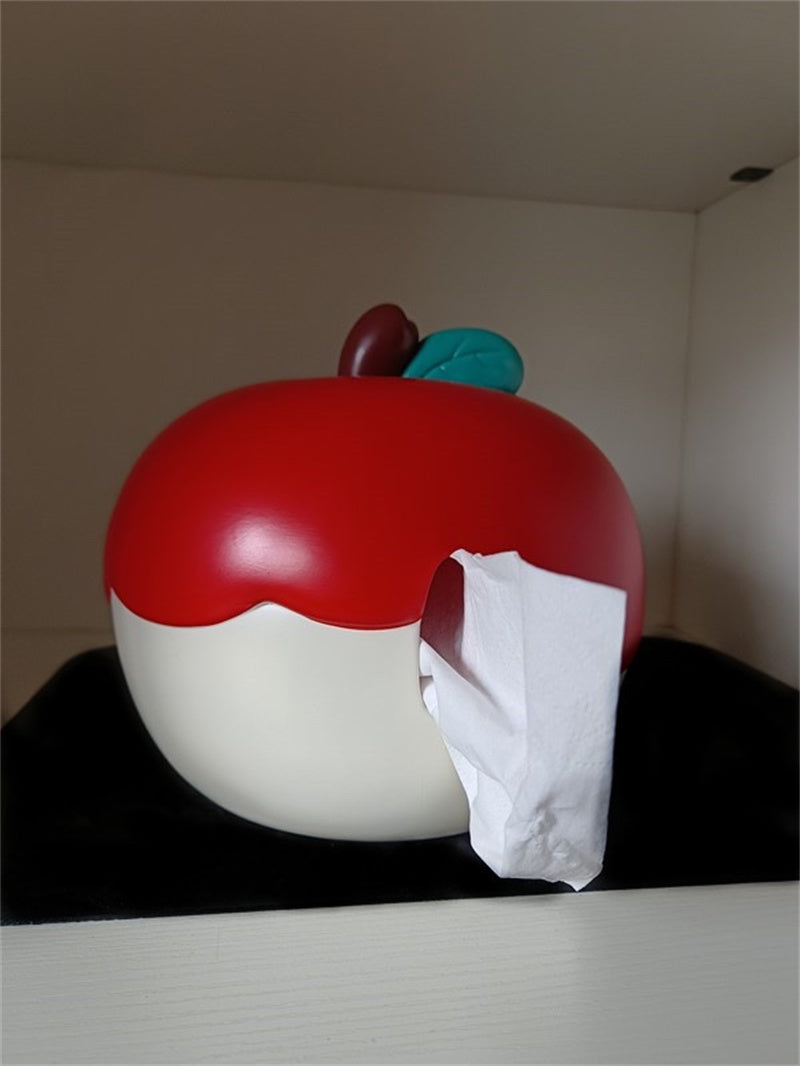 Big Red Apple Facial Tissue Box, Personalized Home Office Decoration-Homelova