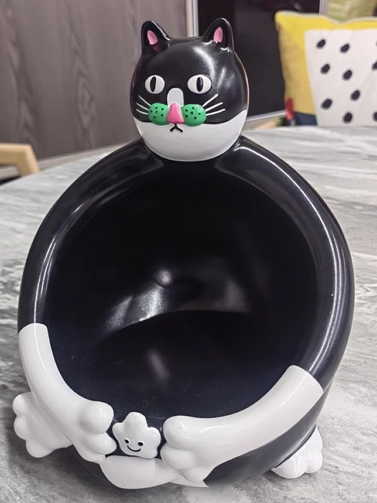 Black Cat Storage Box, Fun Desktop Organization And Decoration Gift-Homelova