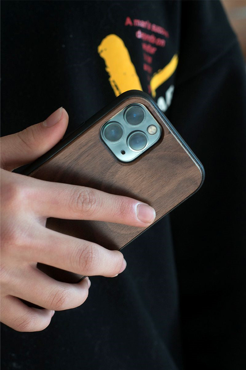 Black Walnut Phone Case, Wooden Iphone Case-Homelova