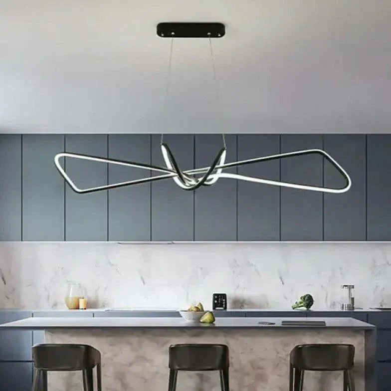 Streamlined Geometric Design LED Kitchen Pendant Light-Homelova