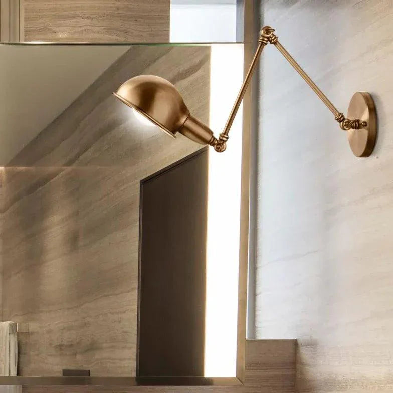 Semi Spherical Adjustable Industrial Wall Lights-Homelova