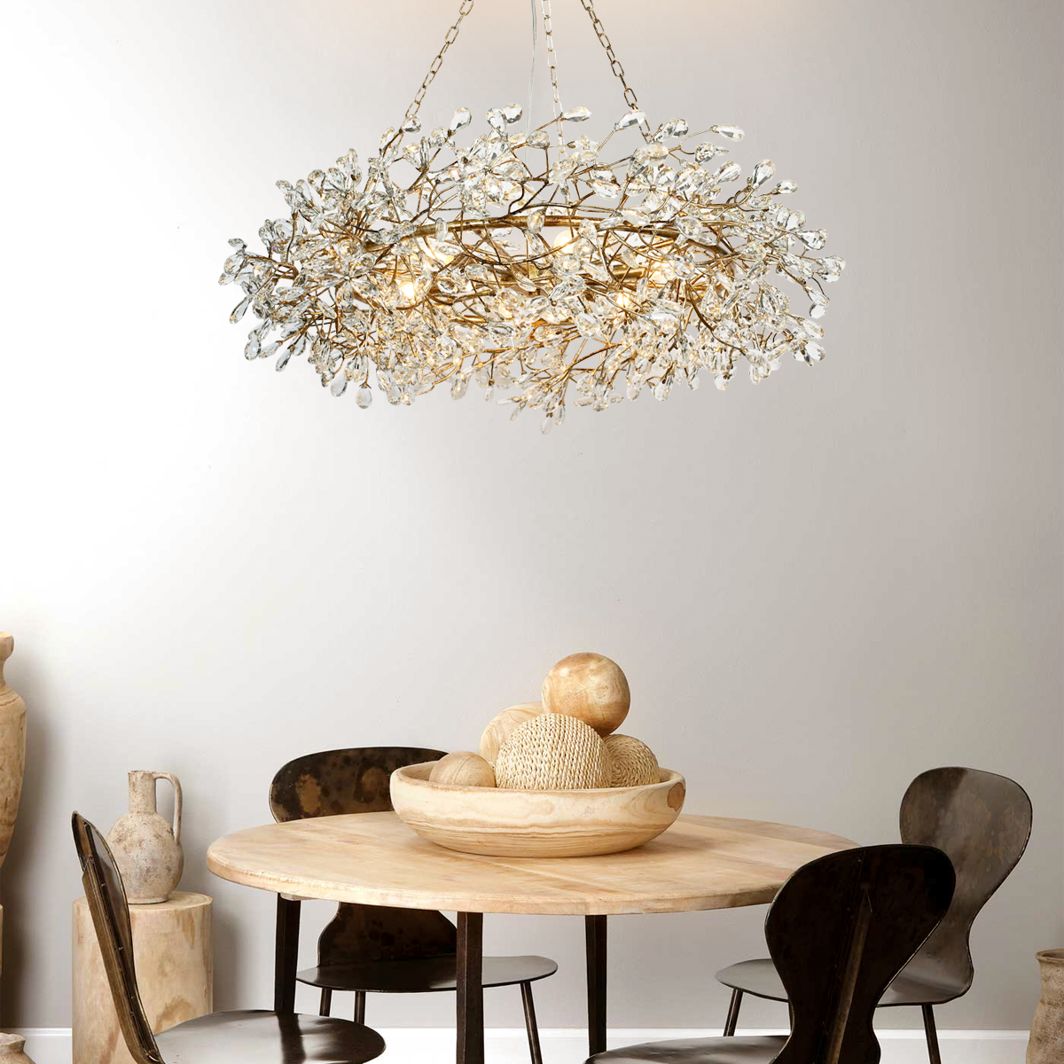 Fiore Crown Chandelier 39''48''60''-Homelova