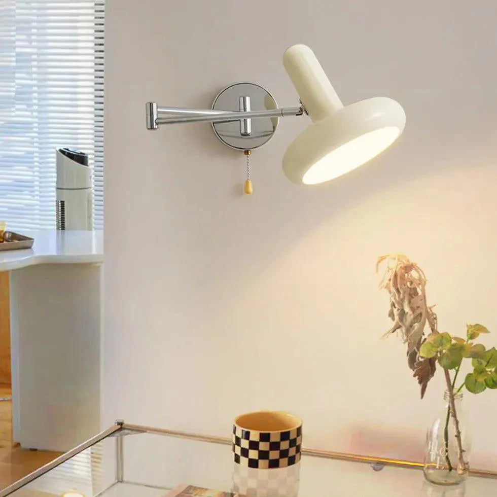 White Plug in Wall Light-Homelova