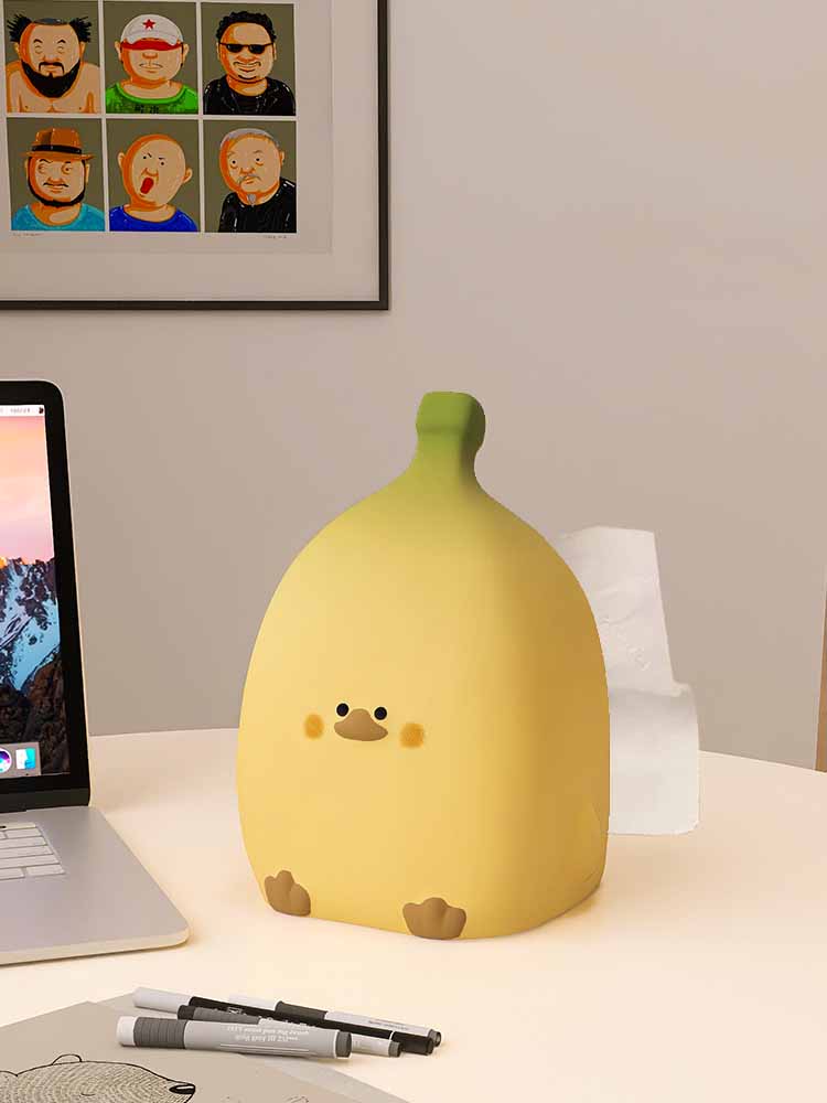 Cartoon Banana Ceramic Tissue Box, Quirky Design Gift-Homelova