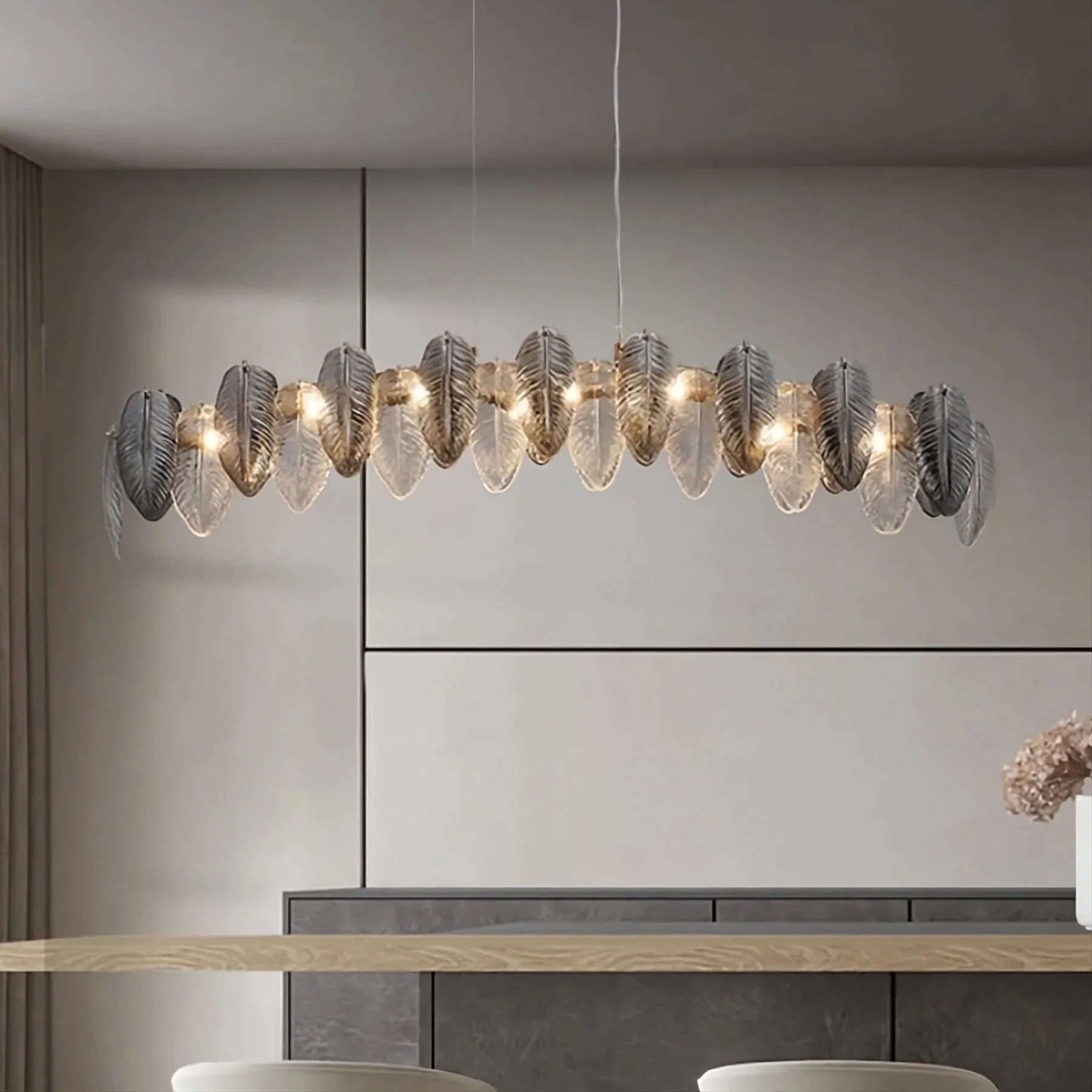Giatti Glass Dining Room Chandelier-Homelova