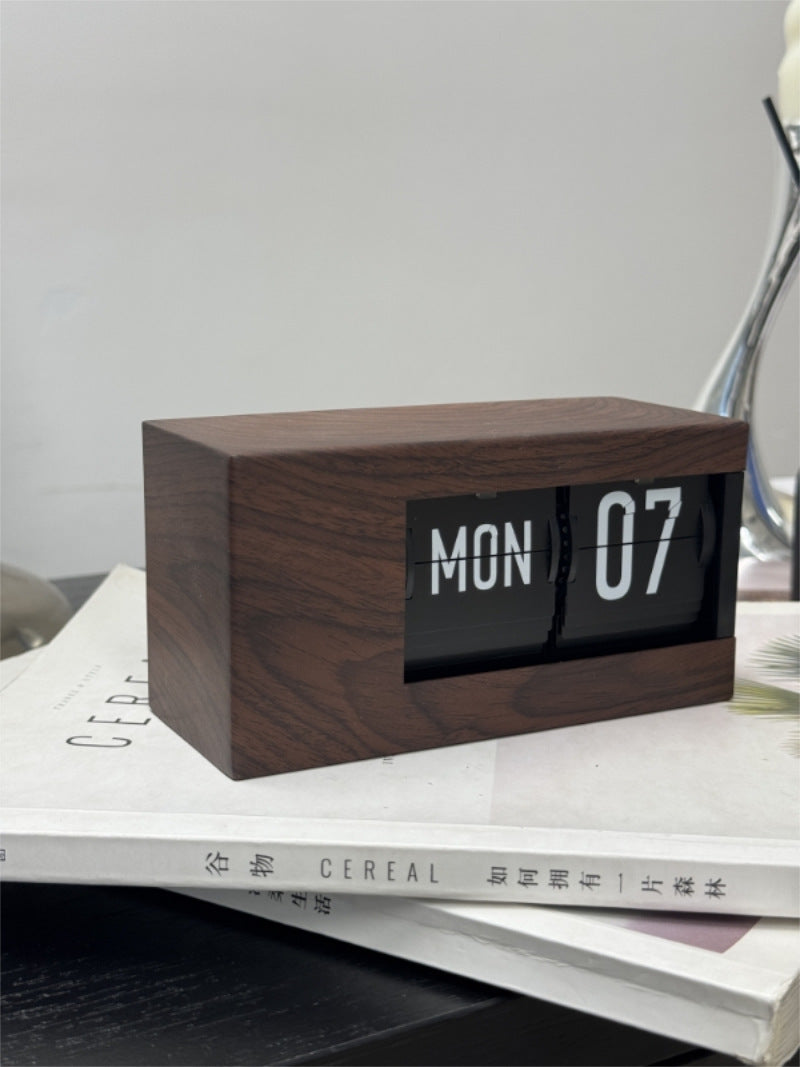 Classic Automatic Flip Perpetual Calendar,Office Desktop Decoration-Homelova