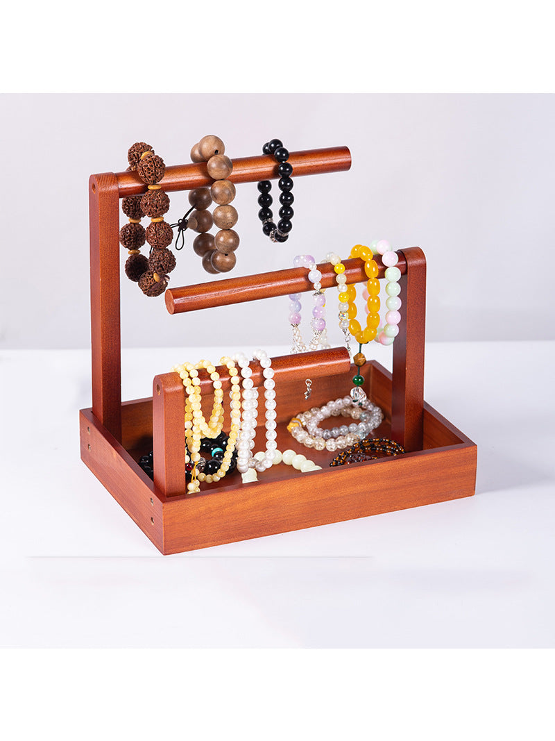 Classic Wooden Desktop Storage Holder, Jewelry Stand-Homelova