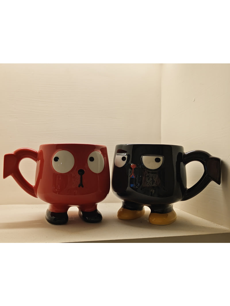 Cool Big-Eye Cartoon Ceramic Mug - Fun & Stylish Coffee Cup for Home or Office-Homelova