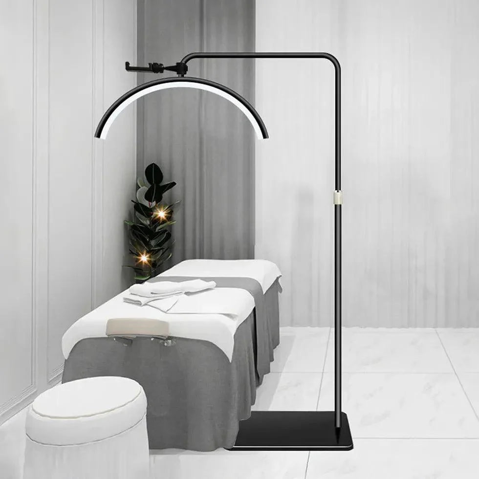 Adjustable Black Metal Standing Floor Lamp-Homelova