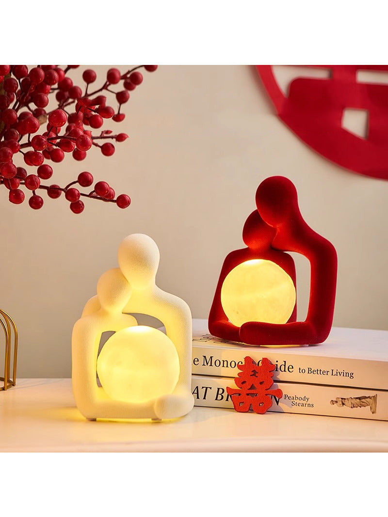 Creative couple love desktop decoration night light-Homelova