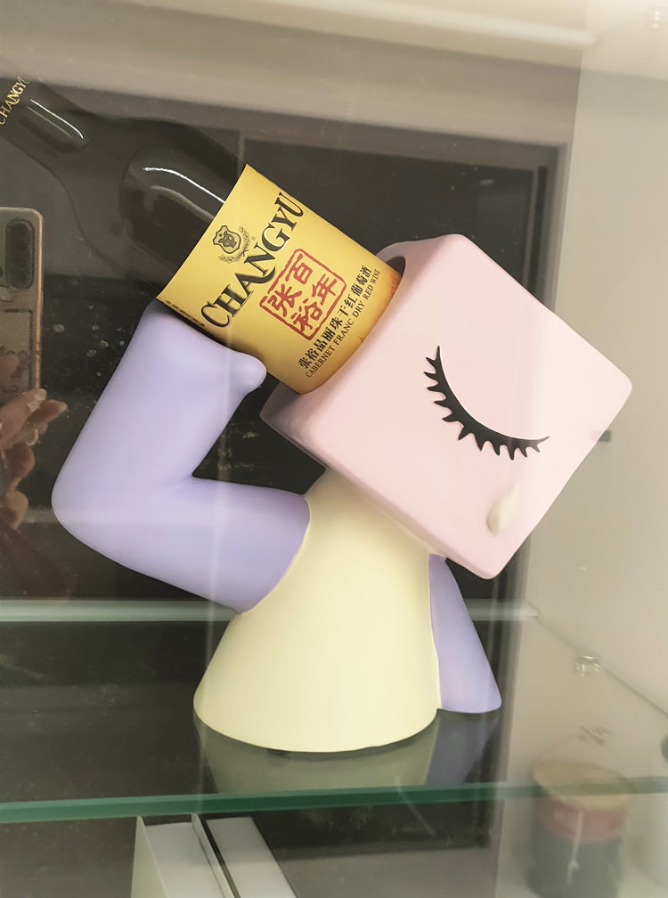 Creative Geometric Art Wine Rack Bottle Holder,Home Decoration Ideas-Homelova