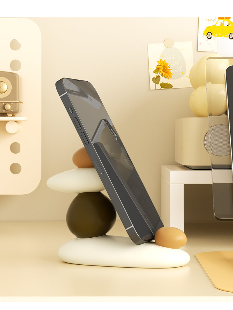 Creative goose soft stone phone stand, unique desktop ornaments-Homelova
