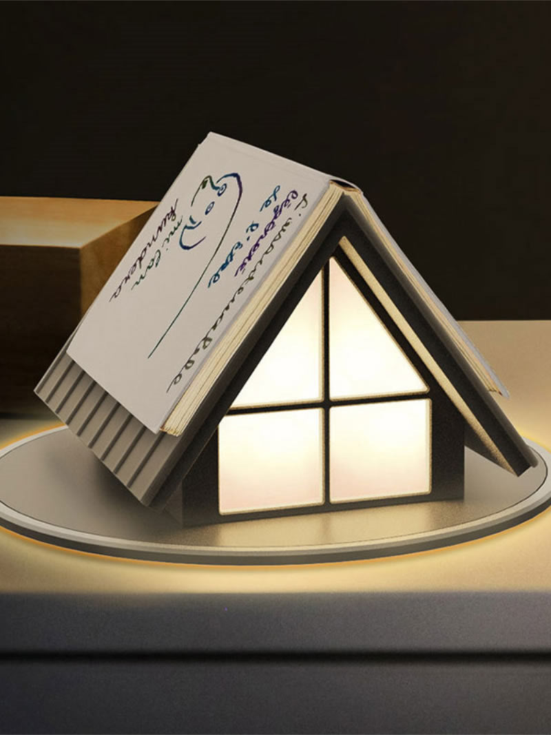 Creative house shape night light, desktop decorative light, Christmas gift-Homelova
