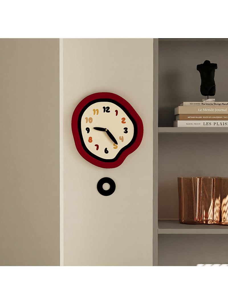 Creative Irregular Art Swing Wall Clock, Office Home Apartment Decoration Ideas-Homelova
