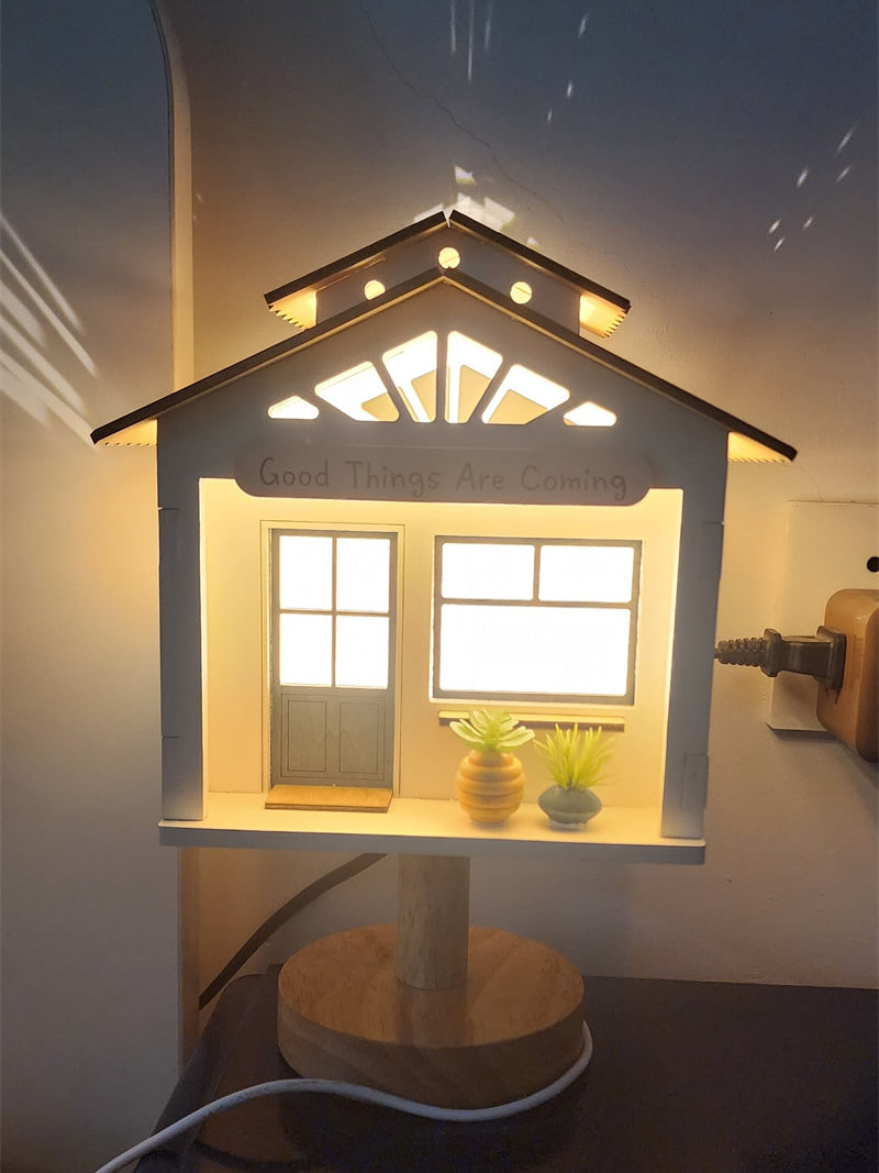 Creative Little Tree House Lamp, Artistic Decorative Night Light, Unique Gift-Homelova