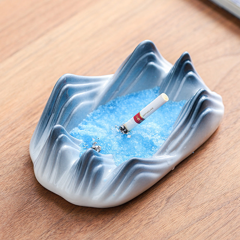 Creative Mountain Shape Ceramic Ashtray-Homelova