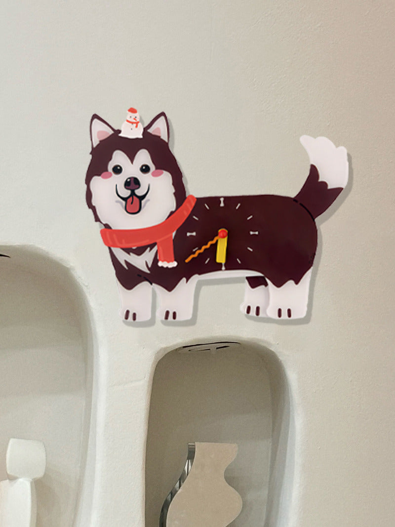 Creative Pet Dog Home Decorative Wall Clock,Children's room decoration-Homelova