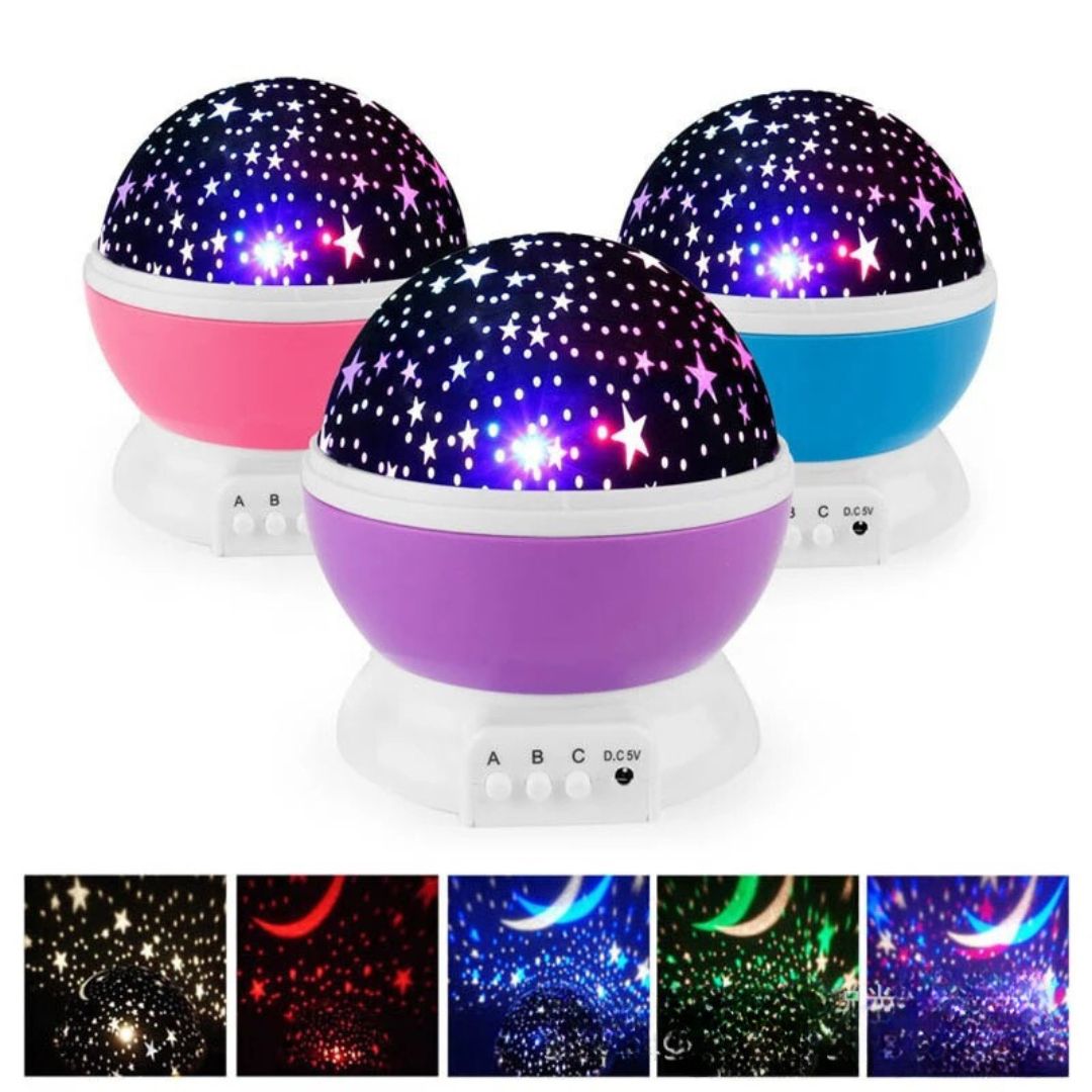 Soothing Night Light Ball With Star Projection-Homelova