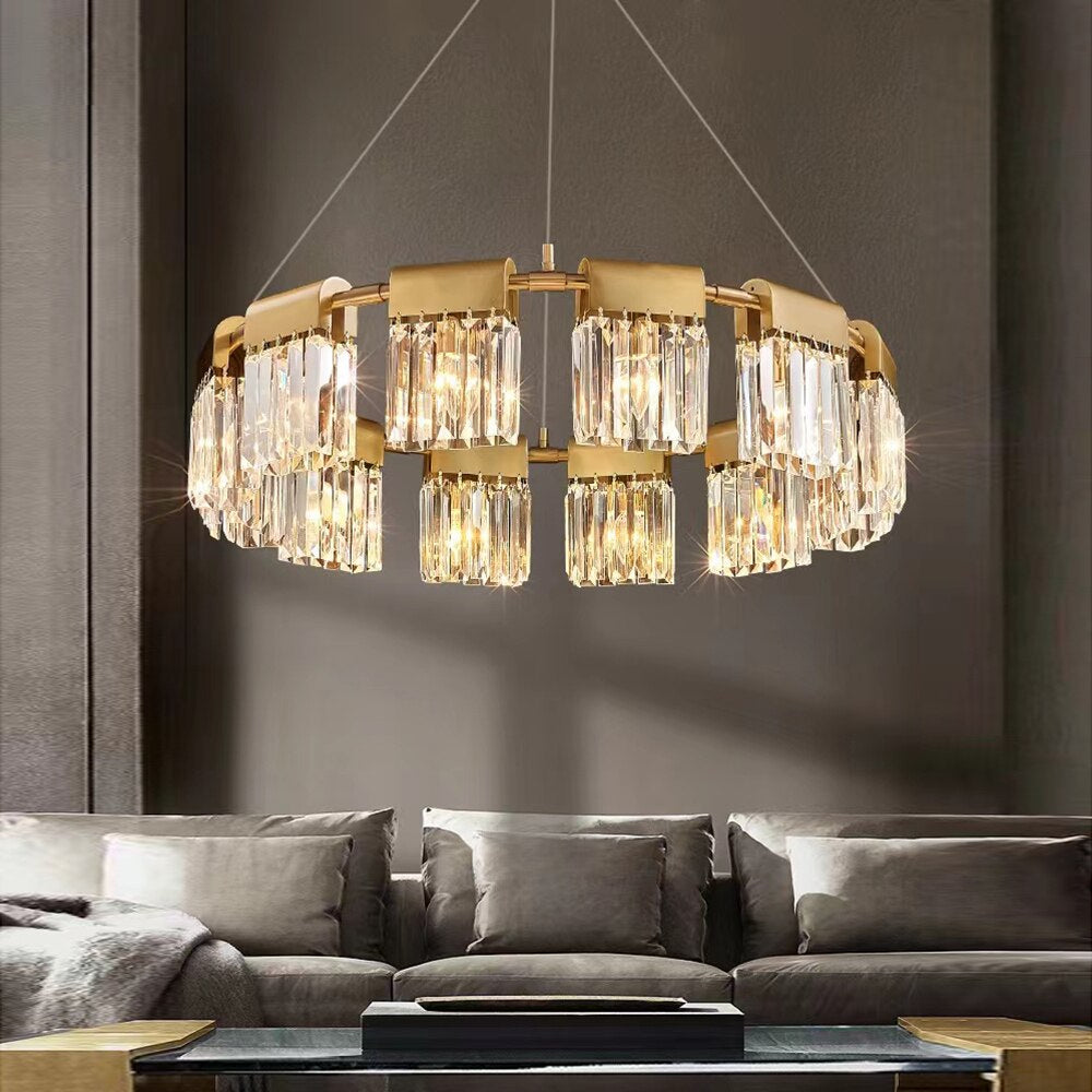 Gio Collection Crystal Modern Chandelier-Homelova