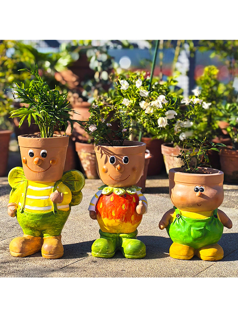 Cute Cartoon Elf Garden Decorative Flower Pot-Homelova