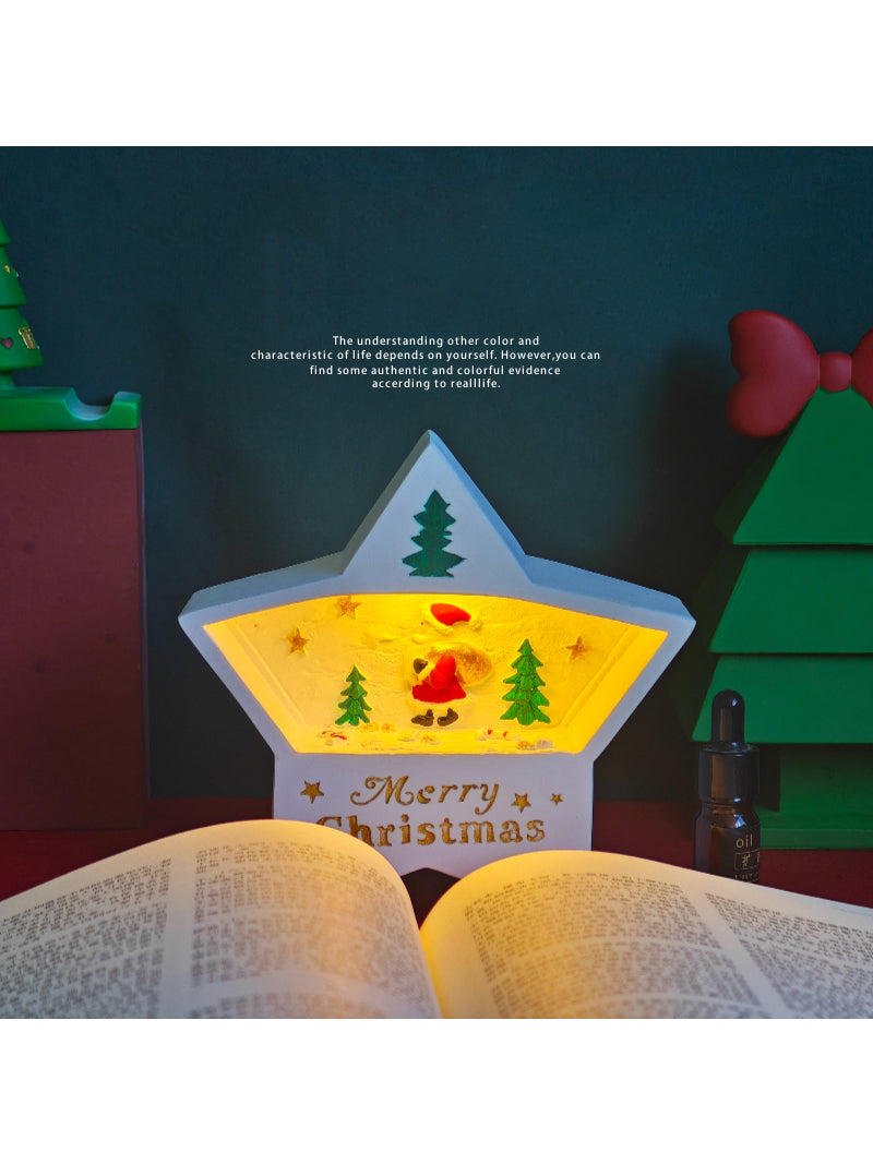 Cute Star Shape Christmas Theme Night Light-Homelova