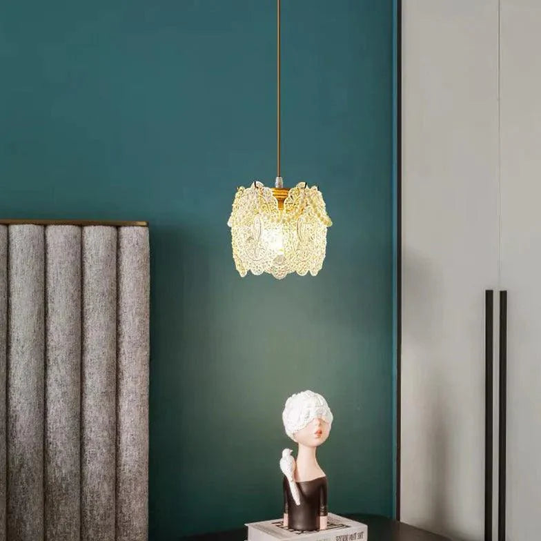 Cutout Pattern Design Bedroom Pendant Light-Homelova