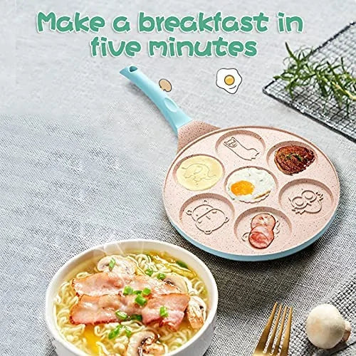 Breakfast Frying Pan For Children - Fun Pancake & Fried Egg Moulds-Homelova